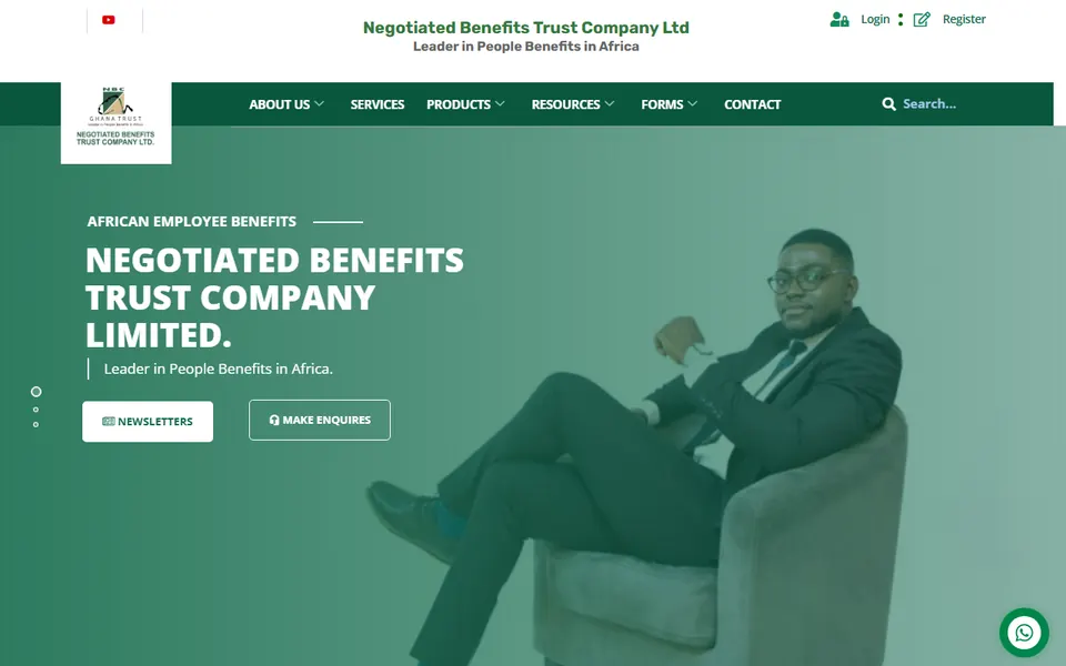 NBC Ghana Trust homepage